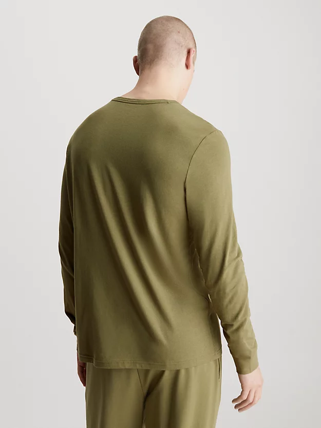 Camiseta de manga comprida para relaxar - Estrutura Moderna
