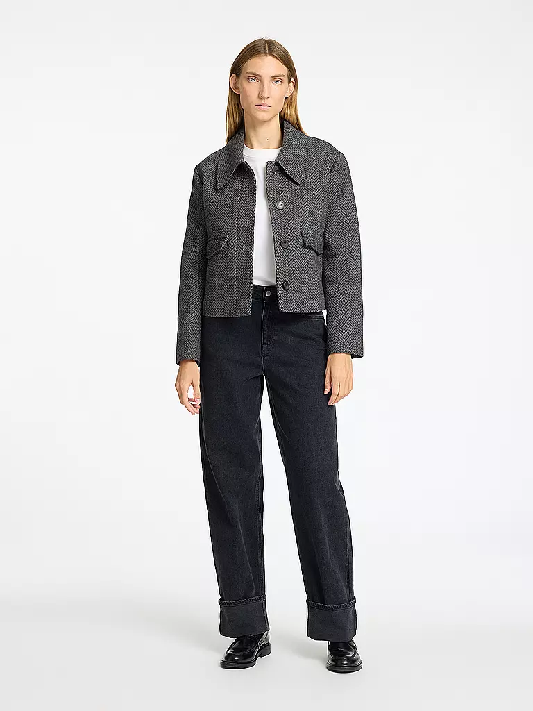 SELECTED FEMME Wolljacke SLFHENNY grau