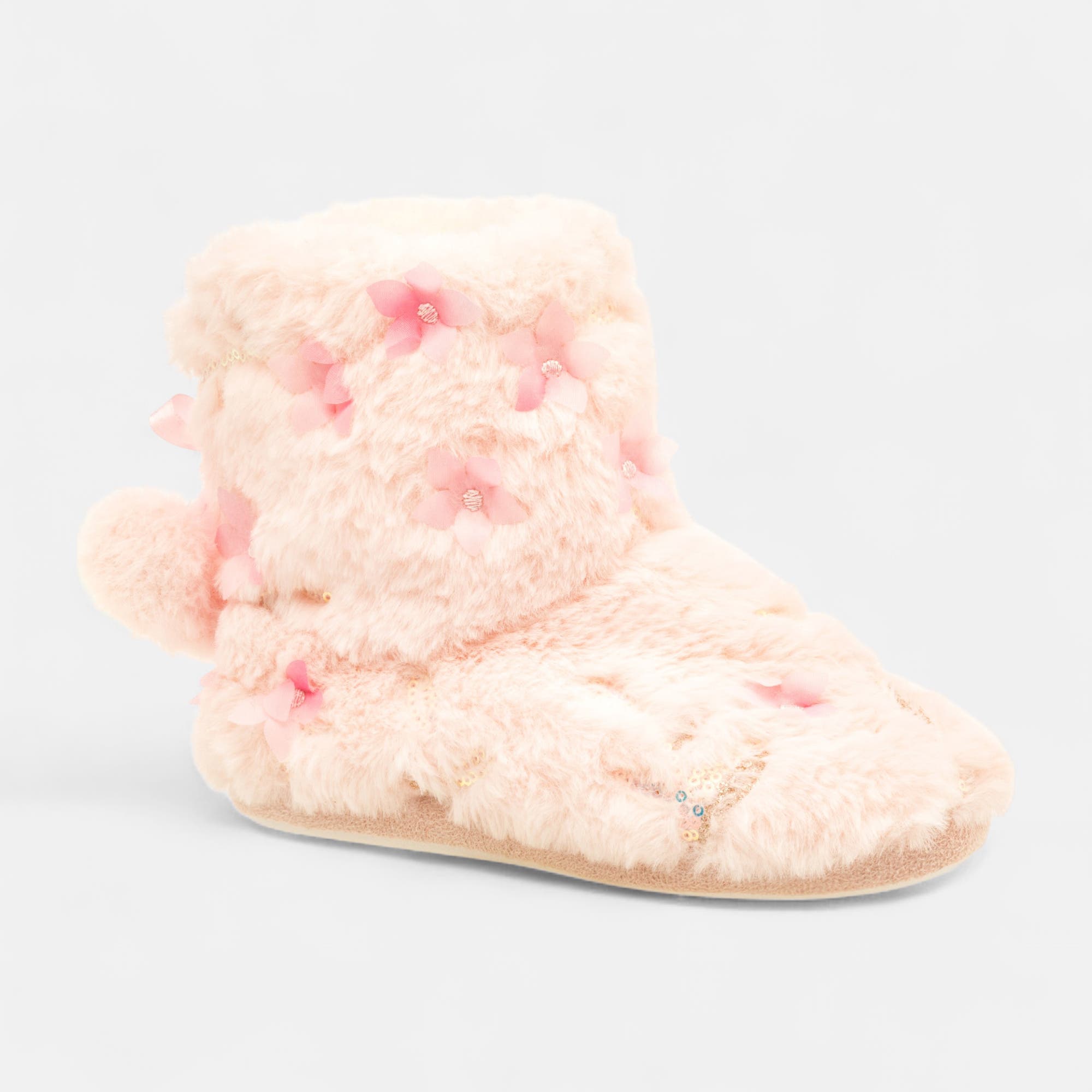 Pantoufles botillons Fille rose