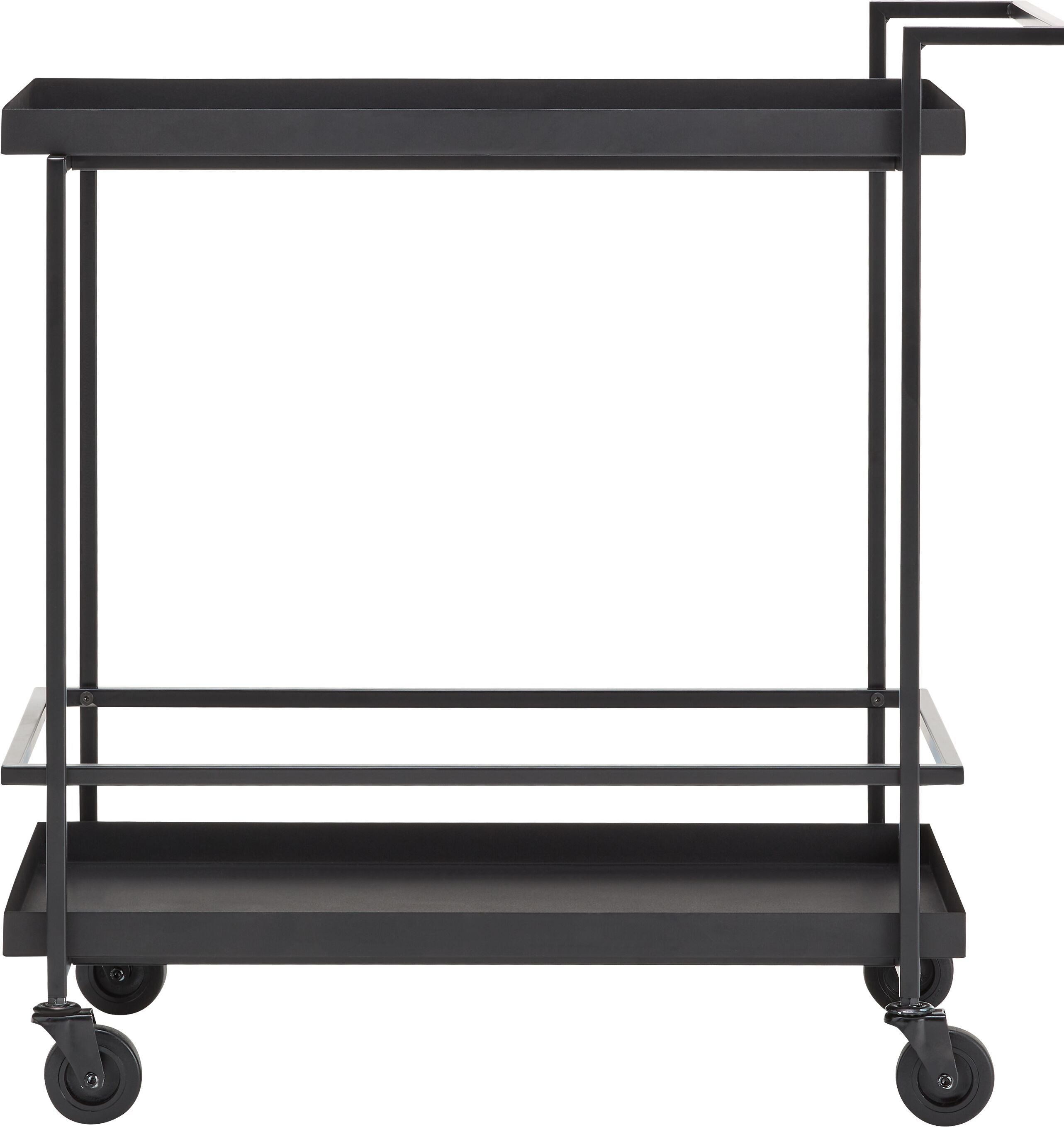 CAMILLA Servierwagen - Schwarz / B: 69.0 cm x T: 38.0 cm x H: 70.5 cm