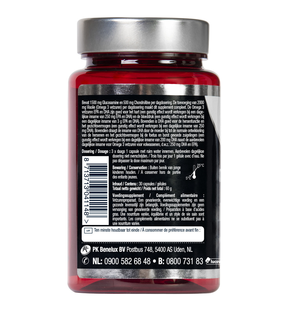 Lucovitaal Glucosamine Chondroïtine Visolie (30 capsules)