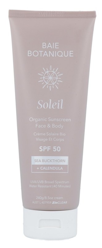 baie botanique Soleil Sunscreen Body SPF50 240g