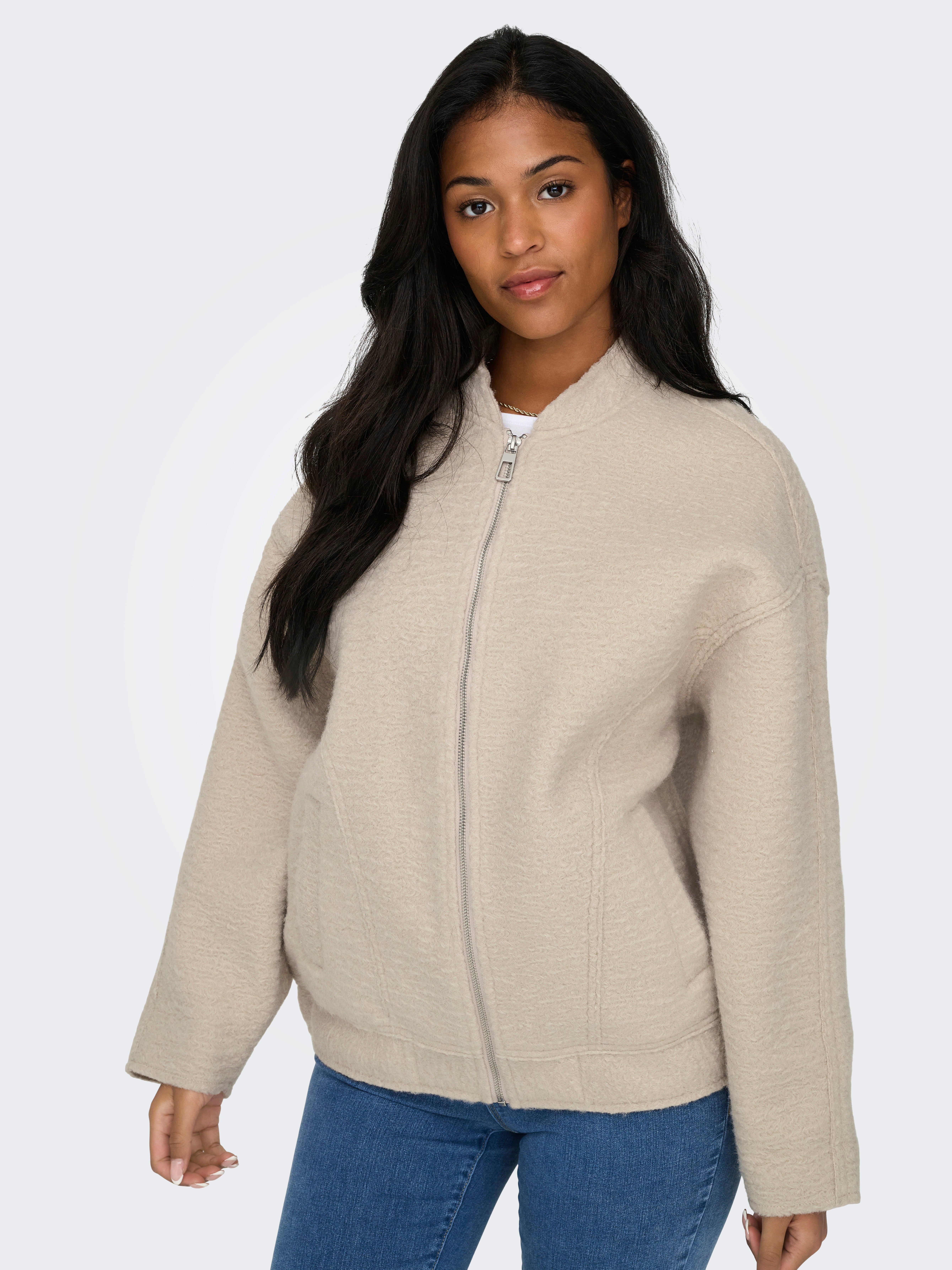 ONLSANNE Teddyfell Jacke Pumice Stone