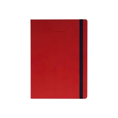 Legami My Notebook - Carnet de notes à élastique - 17 x 24 cm - ligné - rouge