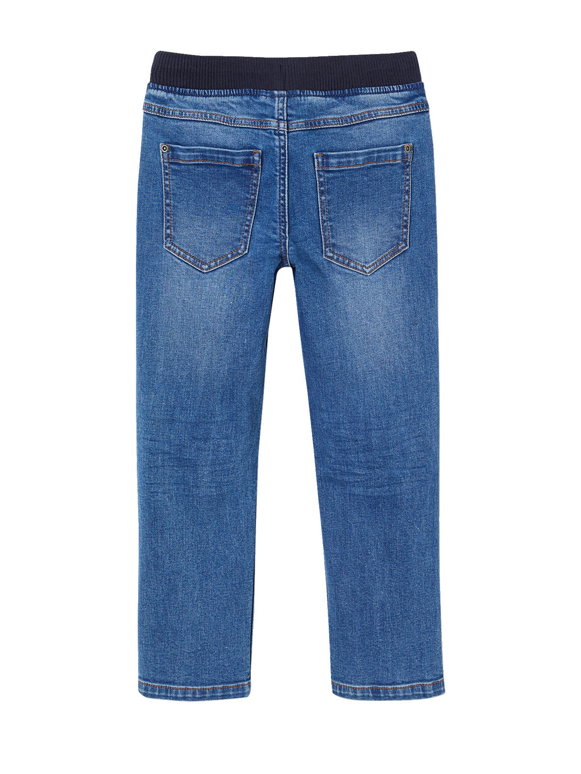 Vertbaudet Die UNVERWÜSTLICHE, robuste Jungen Jeans mit Dehnbund WATERLESS blue stone