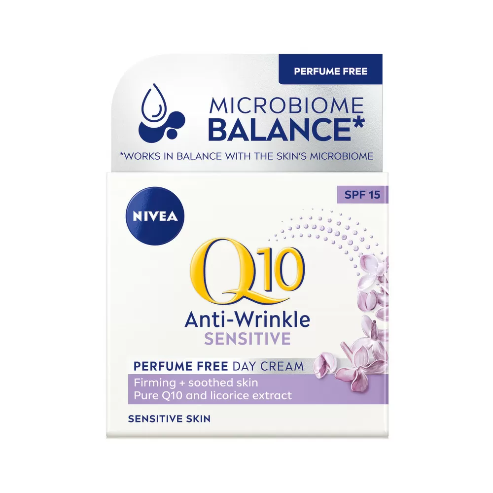 Nivea Q10 Sensitive Anti-Wrinkle Day Cream SPF15 - 50 ml.