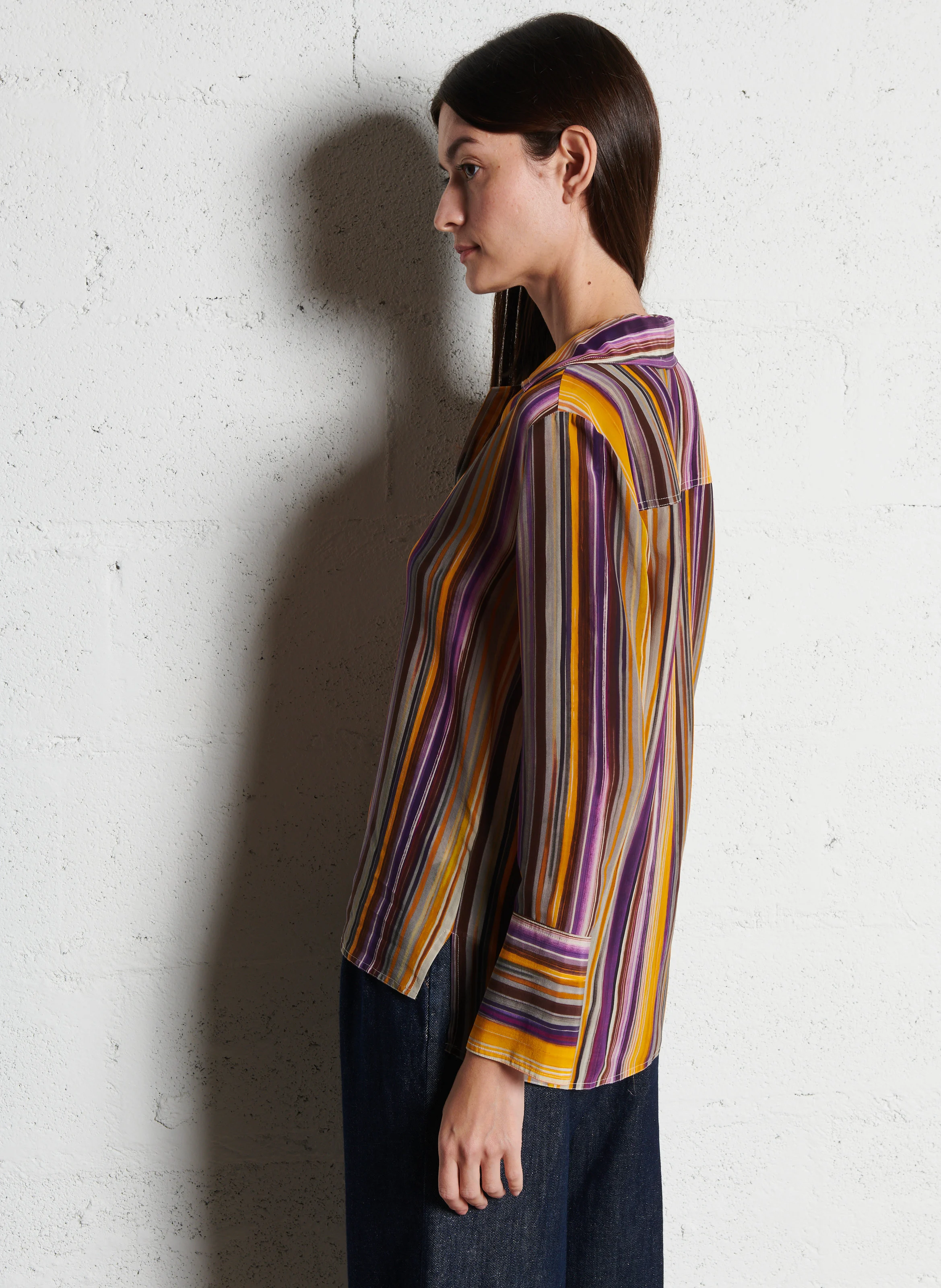 ST PAUL - Blouse droite fluide rayée| Multicolore
