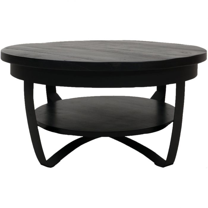 Salontafel Cilamon Zwart/Zwart 90 90 cm