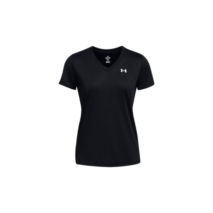Under ArmourTech Shortsleeve V-Neck - schwarz