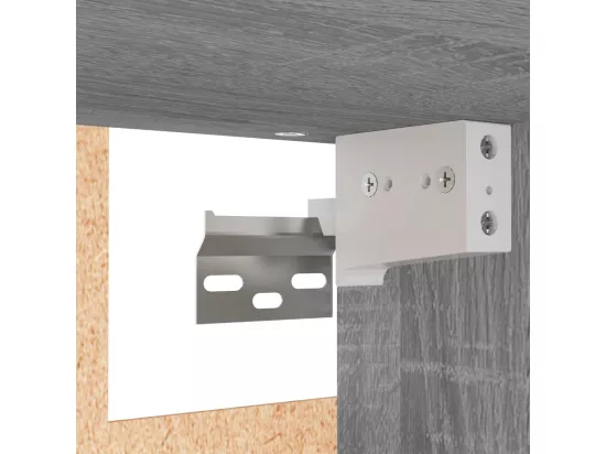 Armoire suspendue Sonoma gris 60x31x60 cm Bois d'ingénierie