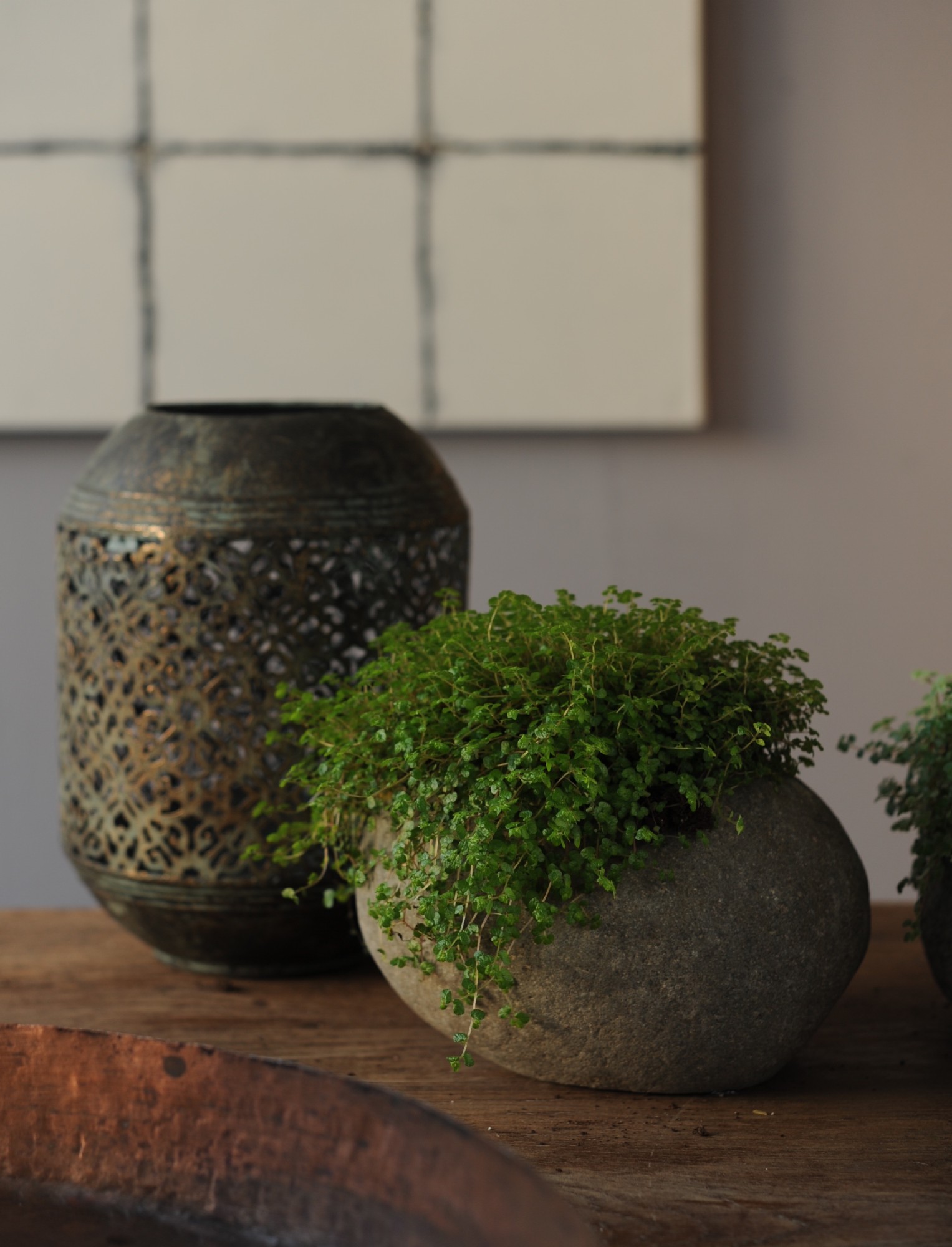 Blumenkübel aus Naturstein, natur, Ø 19 cm, H 14 cm günstig bestellen