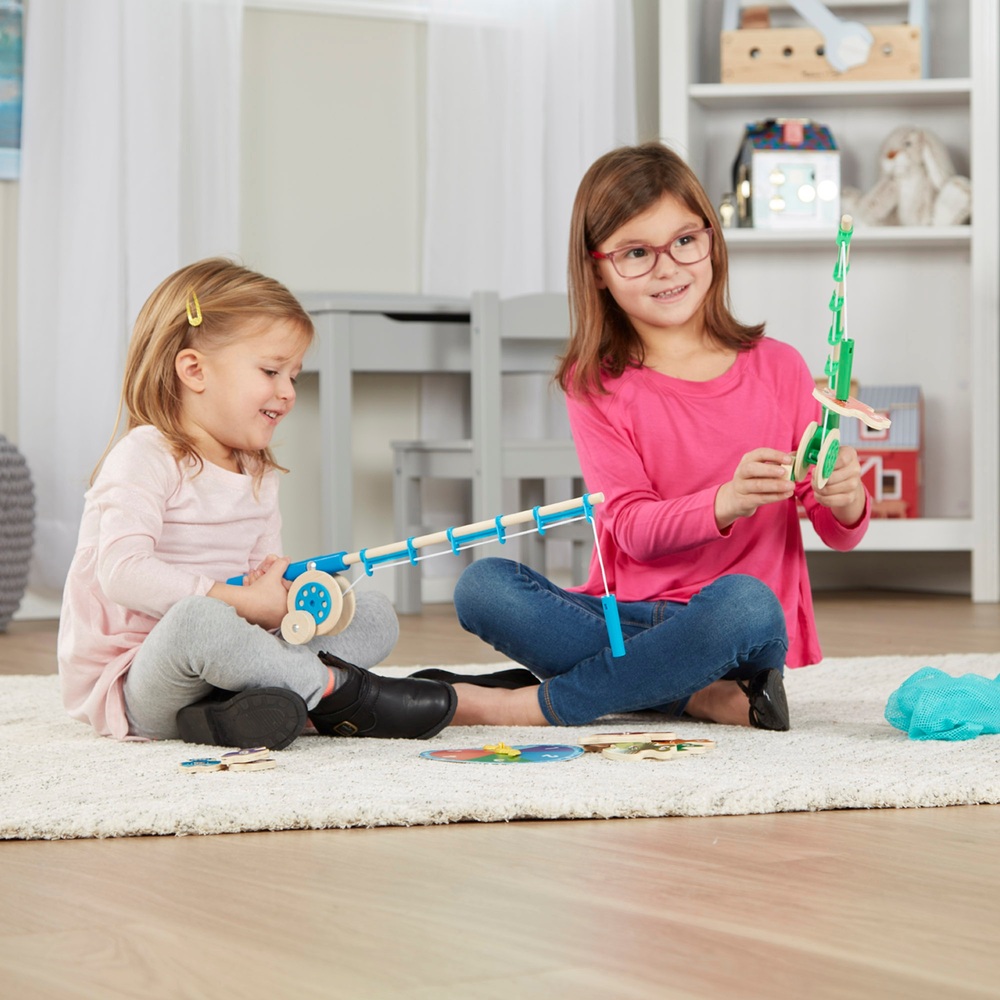 Melissa & Doug Angelspiel aus Holz: Fangen und Zählen