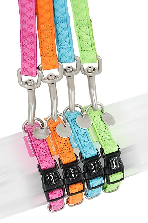 Laisse Mc Leather 15mm L.1,2 m anis