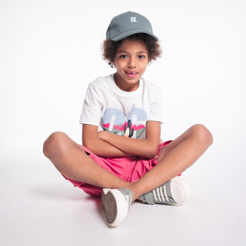 Casquette enfant en toile verte garçon