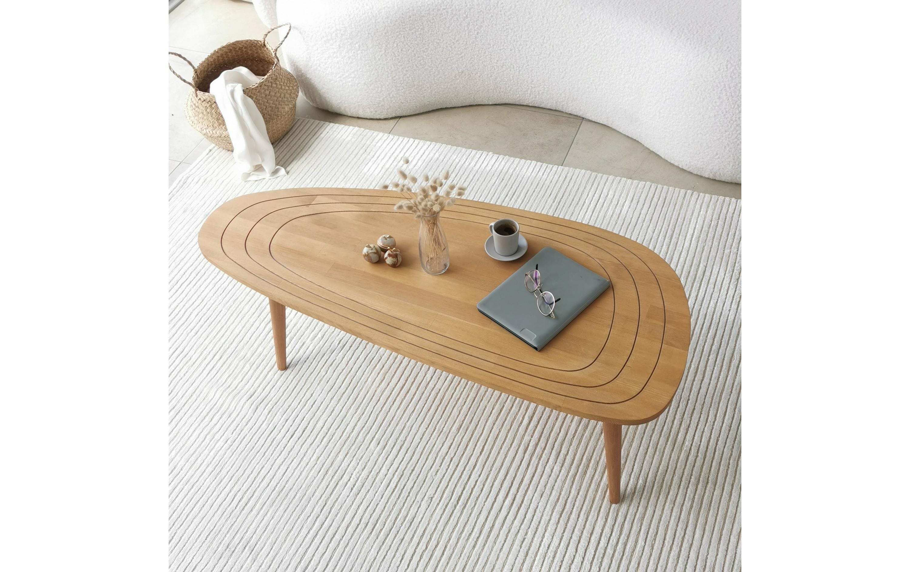 Couchtisch Sweet 115 x 38 cm, Braun<br>Skandinavischer Couchtisch