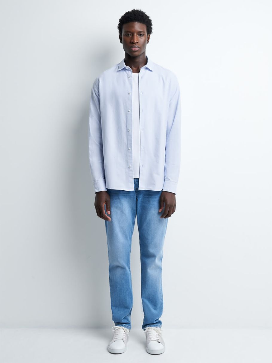 Chemise slim unie