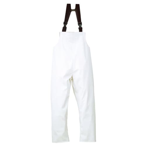 Cotte à bretelles Quimper imperméable polyester enduit polyuréthane blanc