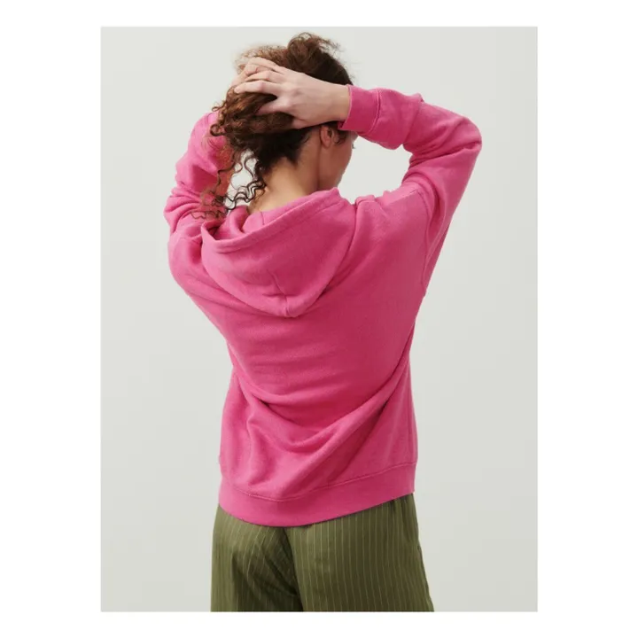 American Vintage Sweat Capuche Doven | Rose fuschia