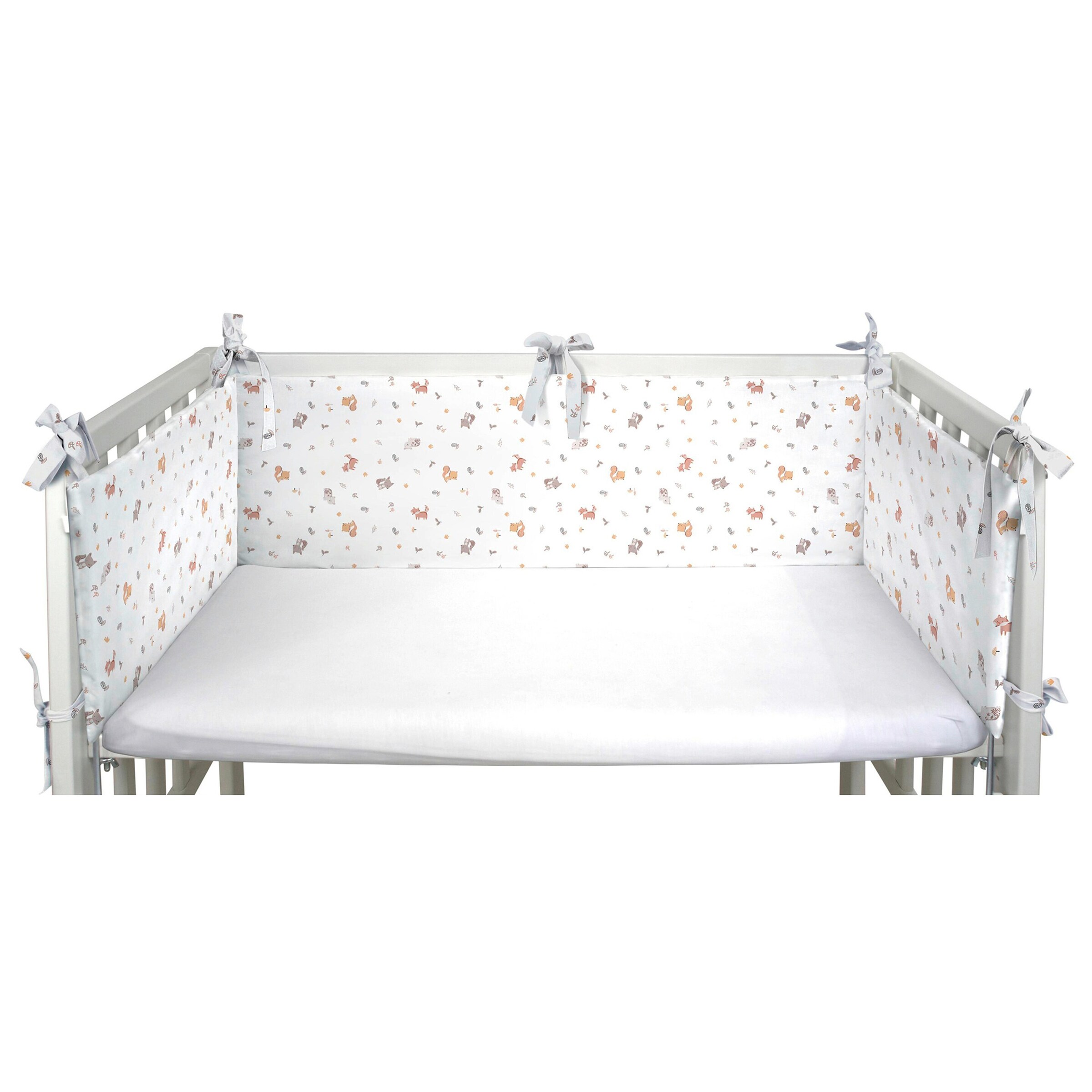 BORNINO HOME Nestchen für Beistellbett Waldfreunde 26x166cm