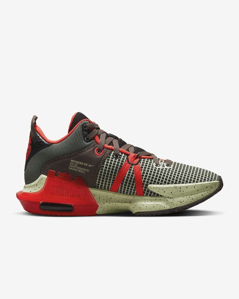 Chaussures de basket Nike Witness 7 Noir & Rouge Crimson pour homme