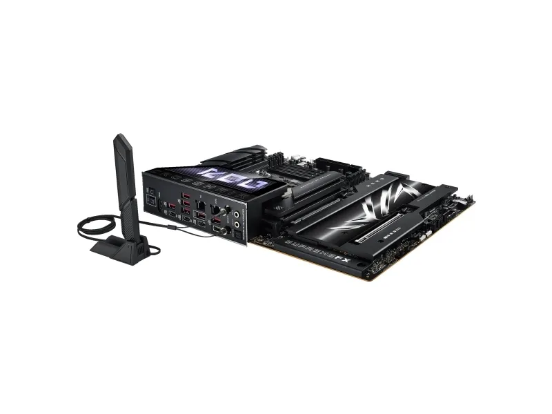 ASUS ROG CROSSHAIR X870E HERO - Bundkort - ATX - Socket AM5 - AMD X870E Chipset - USB4, USB-C 3.2 Gen2, USB 3.2 Gen 2 - Wi-Fi 7, 2.5 Gigabit LAN, 5 Gigabit Ethernet, Bluetooth - onboard grafik (CPU påkrævet) - HD Audio (8-kanaler)
