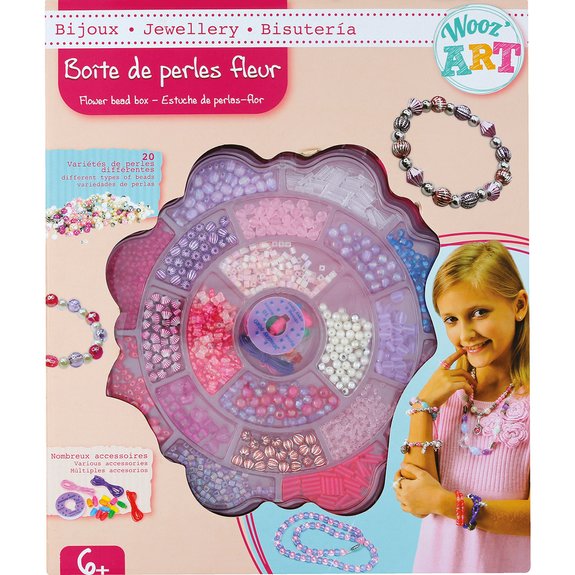 Boite de perles fleur