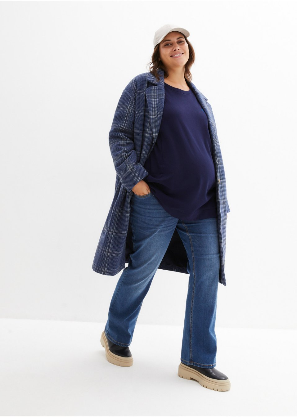 Sweat-shirt de grossesse et d'allaitement avec coton