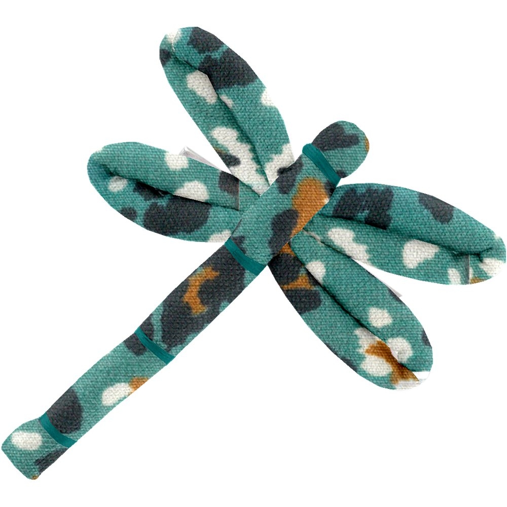 Barrette Libellule Panthère Jade