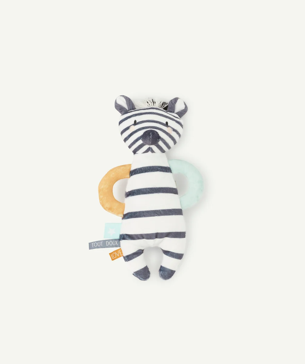 DOUDOU ZÈBRE EN REMBOURRAGE RECYCLÉ TOUT DOUX BÉBÉ