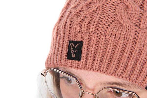Bonnet Fox Ladies Knitted Bobble