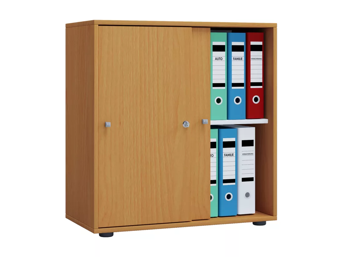 Armoire de bureau portes coulissantes Lona 2x