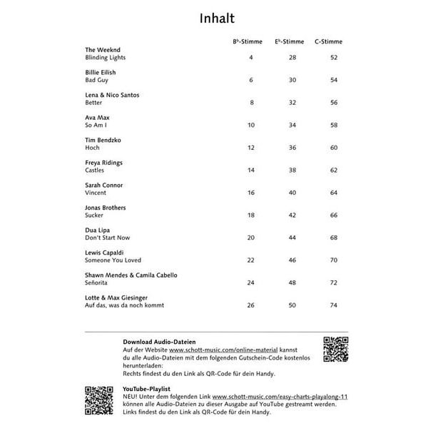 Music Factory Easy Charts Play-Along 11