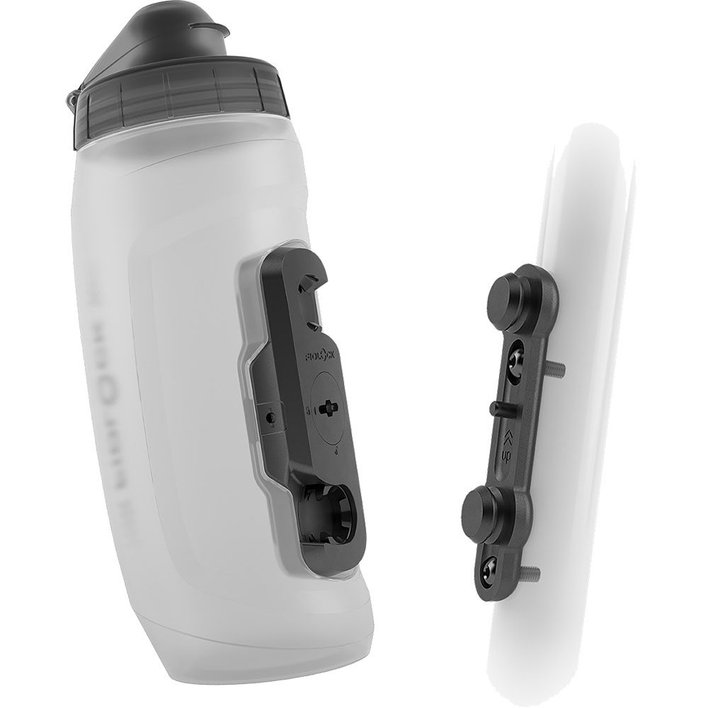 Fidlock 590ml Trinkflasche + Bike Base transparent weiß