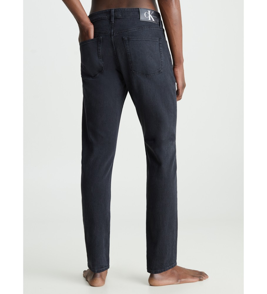 Calça jeans Calvin Klein Slim Taper preta