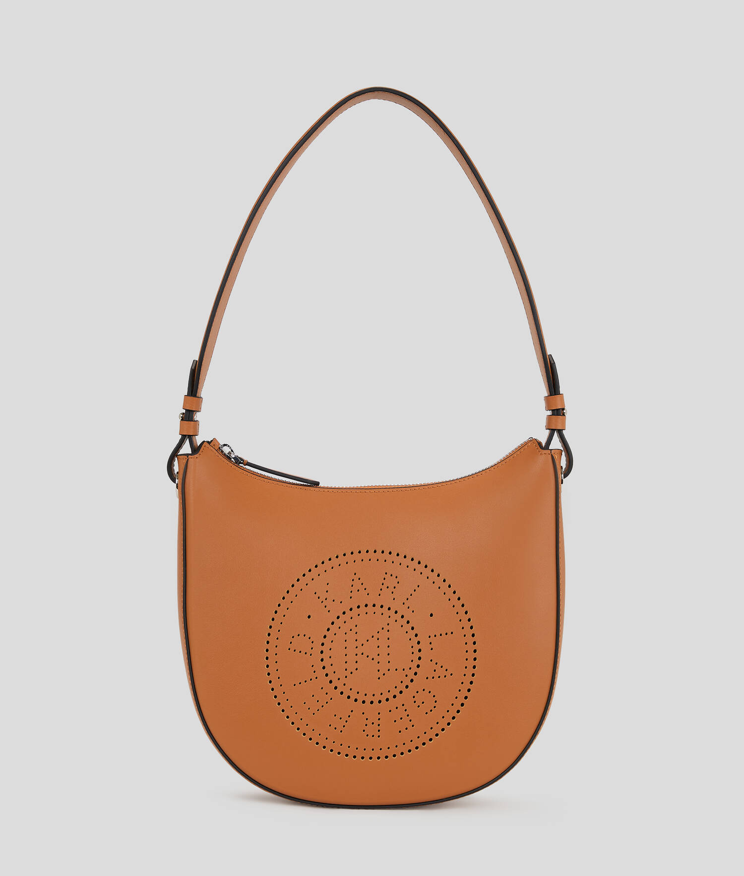 SAC PORTÉ ÉPAULE PERFORÉ CROISSANT DE LUNE K/CIRCLE - Brun