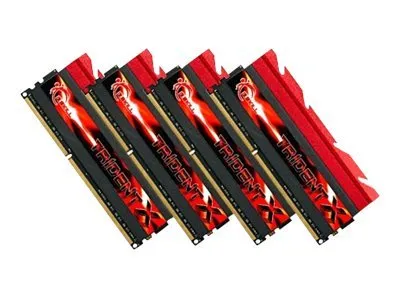 G.Skill TridentX Series - DDR3 - sæt - 32 GB: 4 x 8 GB - DIMM 240-pin - 2400 MHz / PC3-19200 - CL10 - 1.65 V - ikke bufferet - ikke-ECC