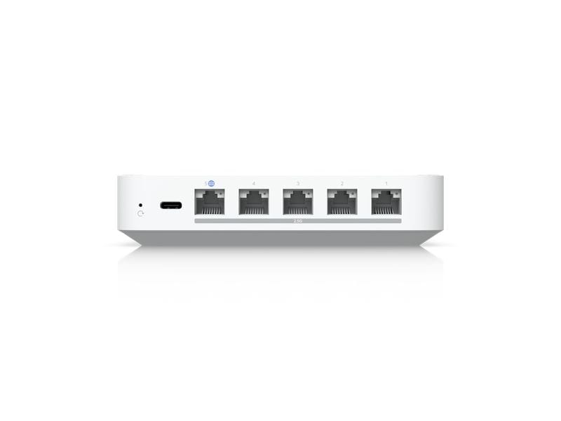 Ubiquiti VPN-Gateway UCG-MAX 512 GB SSD Kompakter 2.5G Cloud Gateway mit Unterstützung für 30  UniFi-Geräte und 300  Clients, 1.5 Gbps IPS-Routing und auswählbarem NVR-Speicher