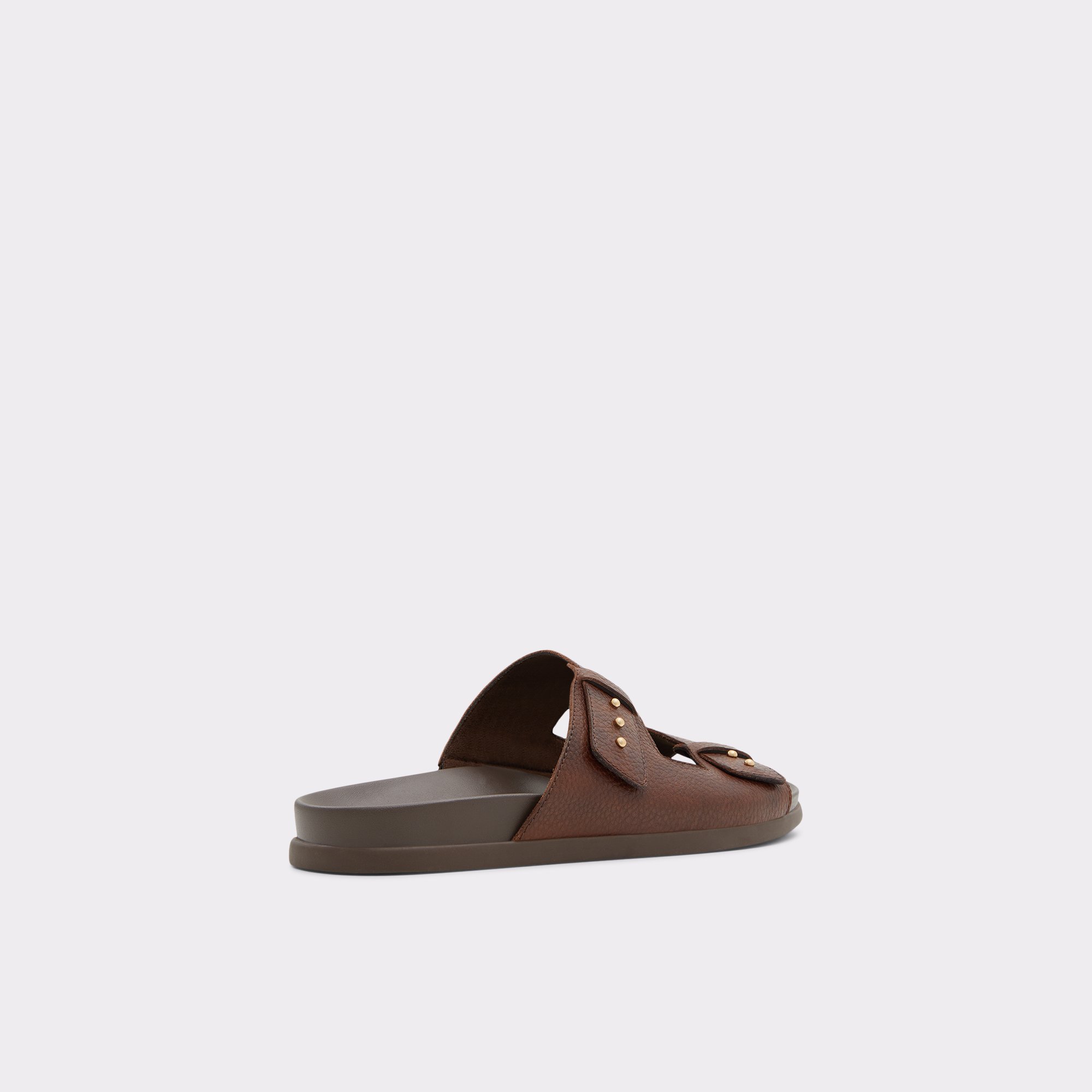 Serham Dark Brown Men Slides