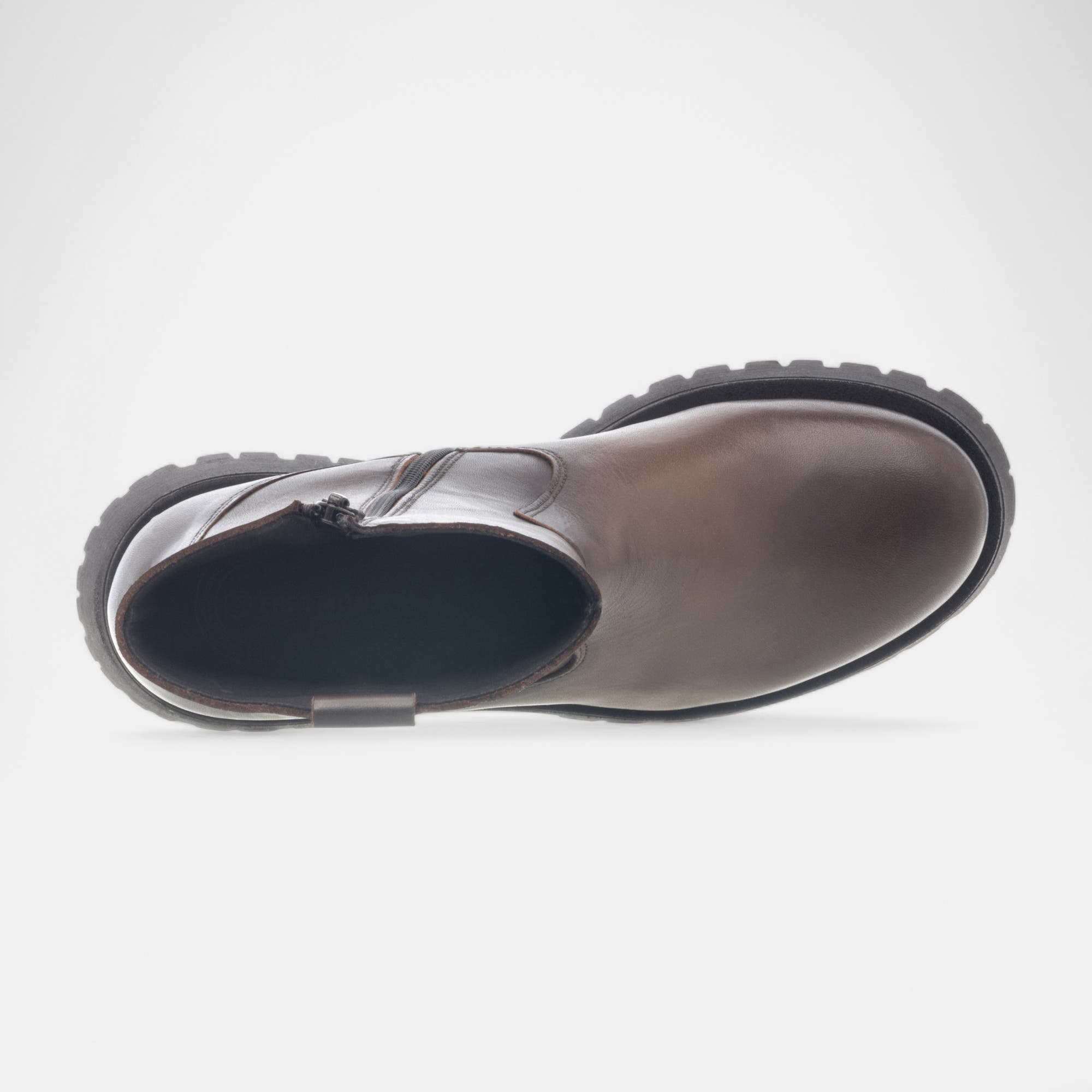 Boots Femme en cuir taupe