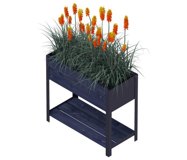Upyard Holz-Pflanzkasten ModernBox mit Ablage,