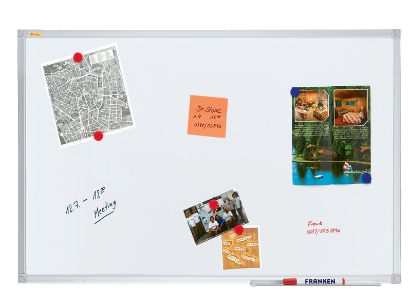 Franken Magnethaftendes Whiteboard X-tra!Line 90 cm x 120 c Lackierte Schreibtafel