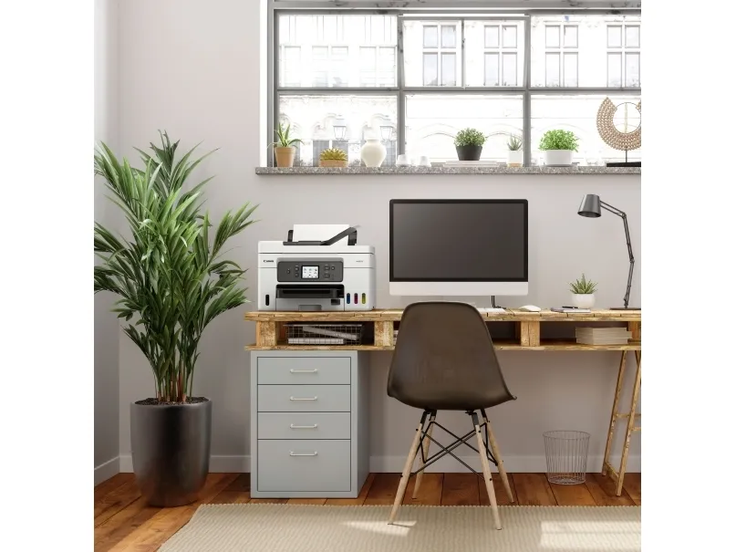 Canon MAXIFY GX4050 - Multifunktionsprinter - farve - blækprinter - kan genopfyldes - Legal (216 x 356 mm) (original) - A4/Legal (medie) - op til 18 ipm (udskriver) - 350 ark - 33.6 Kbps - USB 2.0, Wi-Fi(ac), LAN