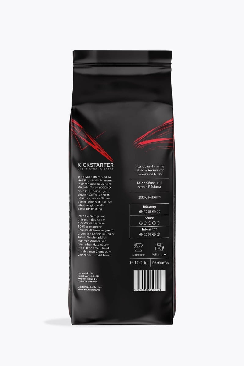 YOCOMO Kickstarter Extra Strong Roast Vorteilspaket 3kg