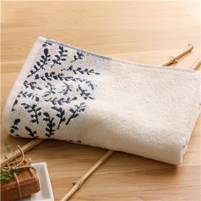 Linge de toilette liteau feuilles - 450 g/m² - BECQUET CRÉATION