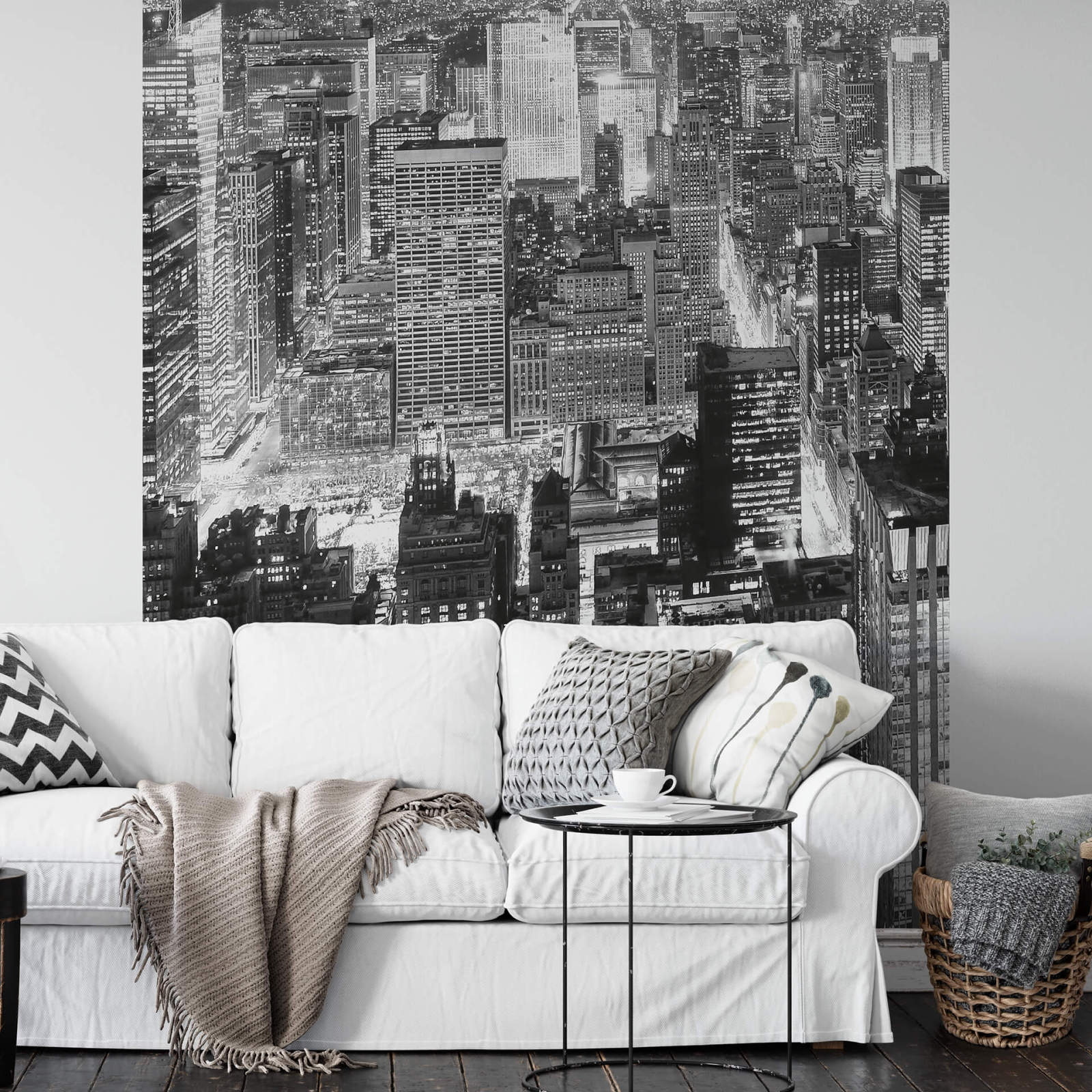 Fototapete DESIGNWALLS 2.0 - New-York - schwarz-weiß - 2,6 Meter