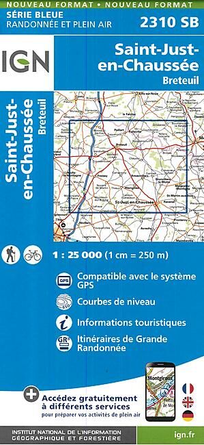 IGN - 2310 SB SAINT JUST EN CHAUSSEE 1 25 000