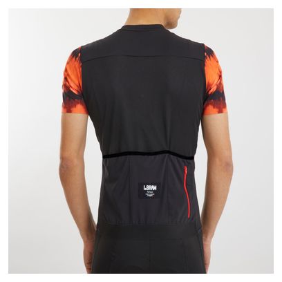 Maillot Manches Courtes LeBram Ventoux Élément Orange Noir