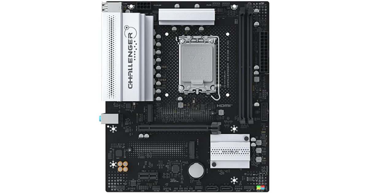MAXSUNMS-Challenger H810M 2.5G socket 1851 moederbord  (Zwart, 2.5 Gb-LAN, Sound, µATX)