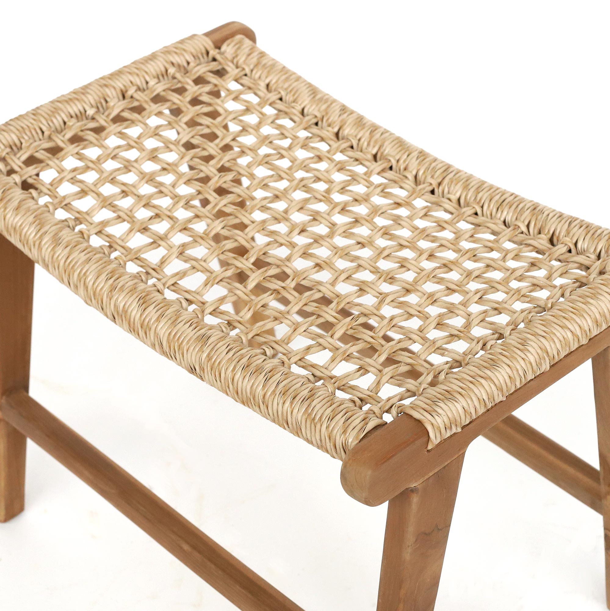 Bank 'Driessen' aus Teak, H 46 cm, B 60 cm, L 40 cm von fischer's lagerhaus