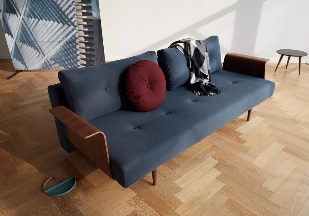 Schlafsofa mit Armlehnen Recast Plus dunkel
